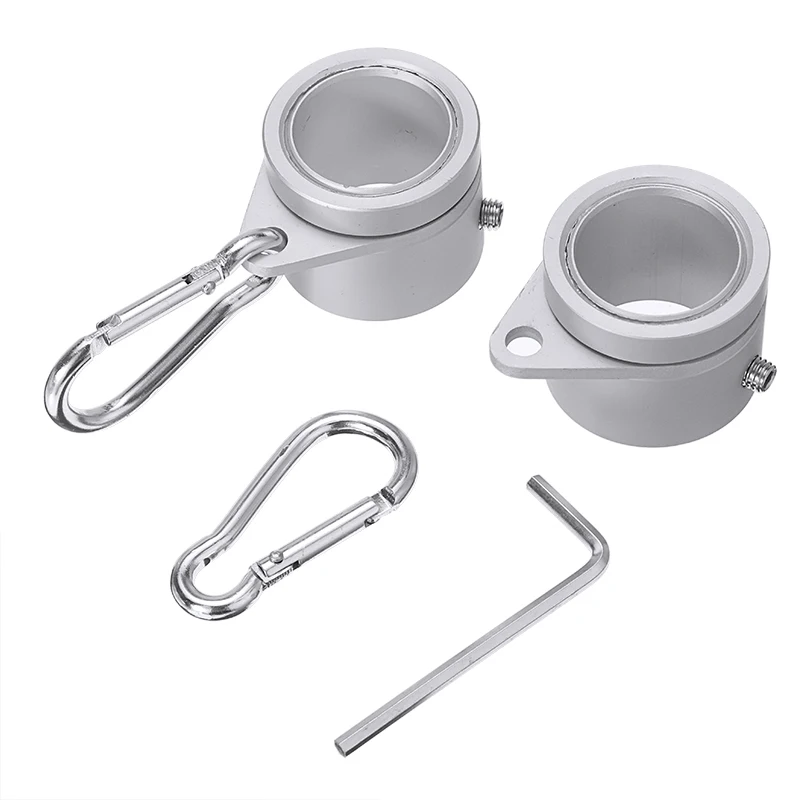 2 шт./лот Новый флагшток из алюминиевого сплава вращающиеся кольца с зажимом