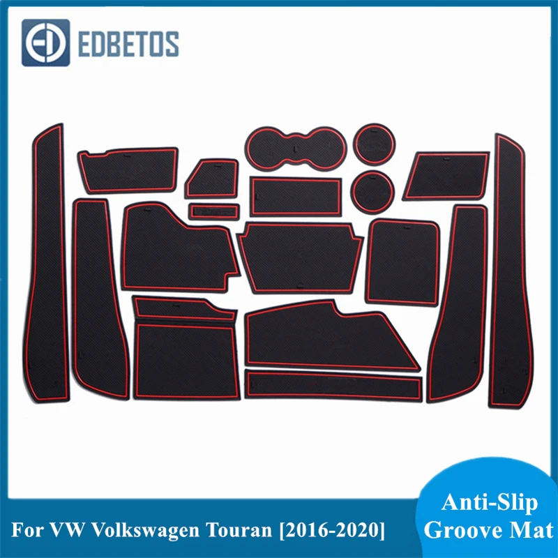 Дверной коврик с желобом для VW Touran 2016 2017 2018 2019 2020 Volkswagen MK2 аксессуары