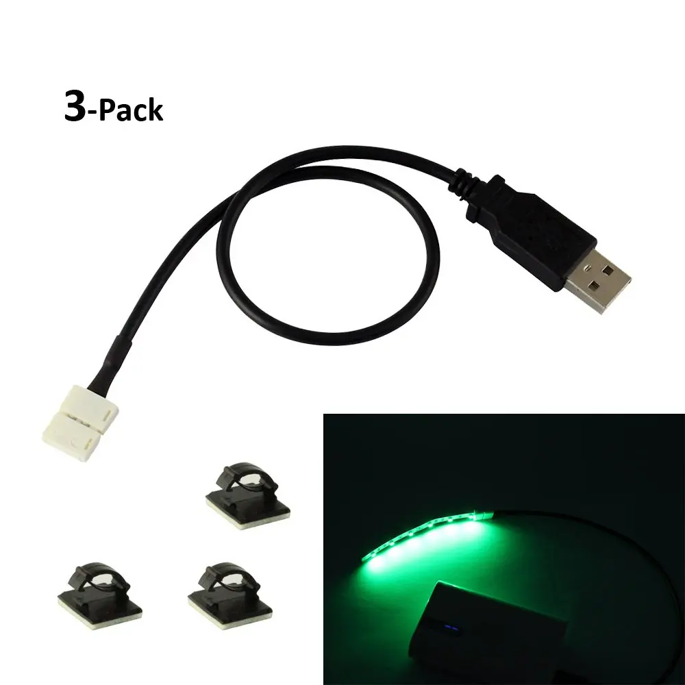 USB светодиодный разъем полосы света до 2 Pin 8 мм Solderless быстрые разъемы для DIY 5 в