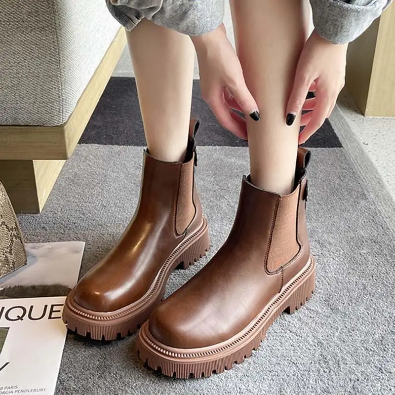 

Зимние женские ботильоны, высококачественные зимние ботинки, женские удобные женские ботинки, водонепроницаемая женская обувь, модная женская обувь