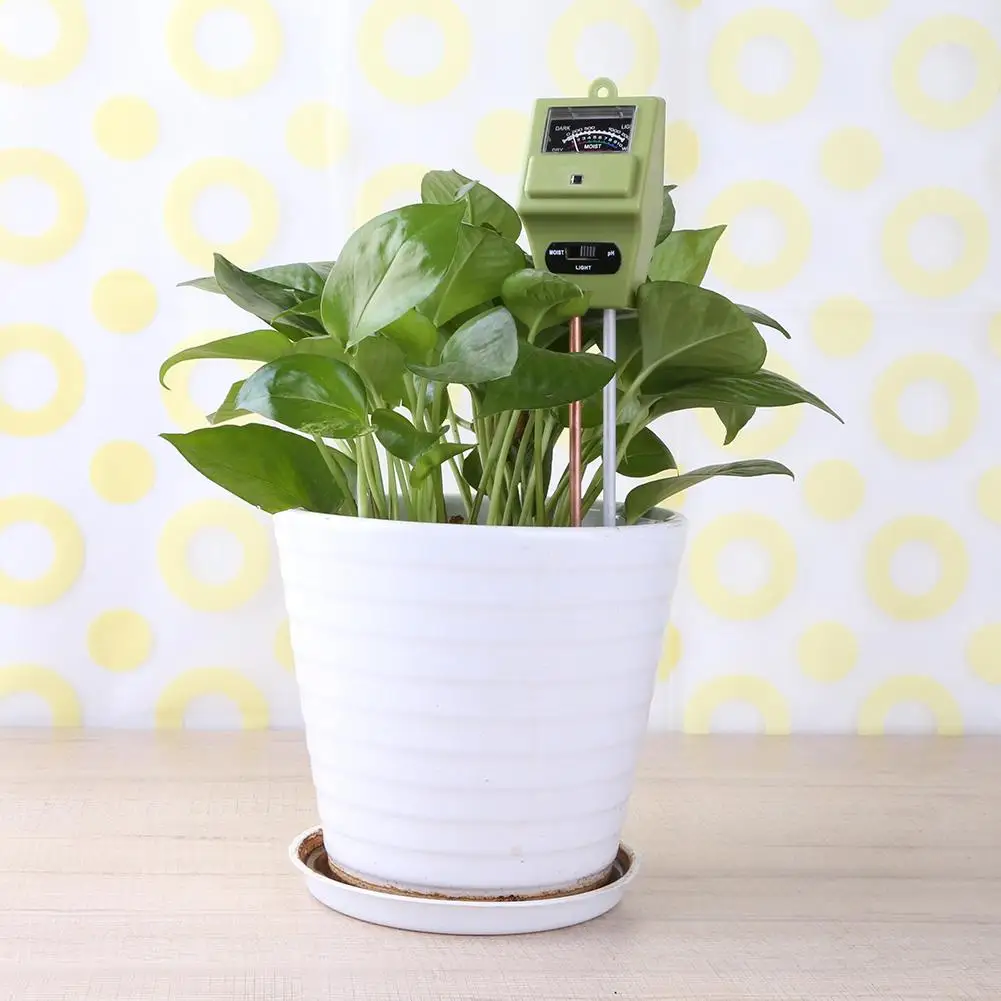 3 в 1 измеритель PH почвы цифровой влажности Солнечный свет тестер для сада