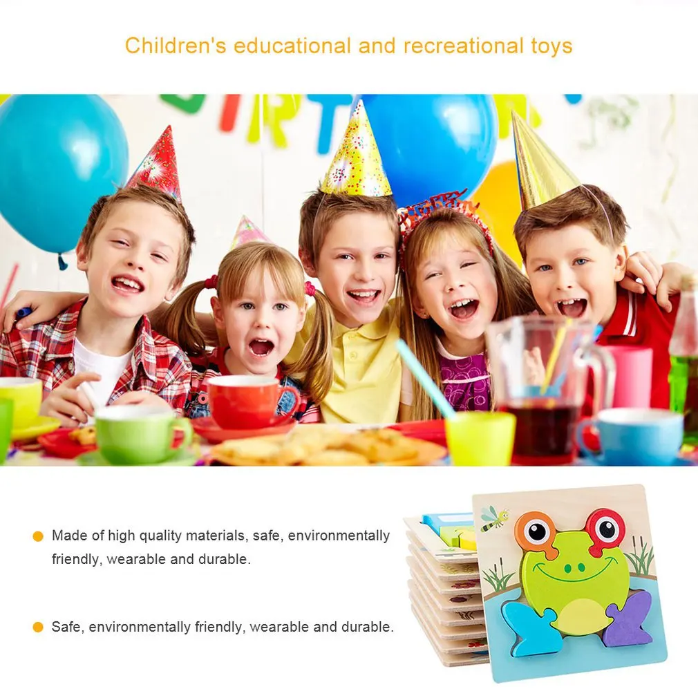 

Children Jigsaw 3D Puzzle Stereo Intelligence Development Boys And Girls Wooden Early Childhood Toys Educational Toys
