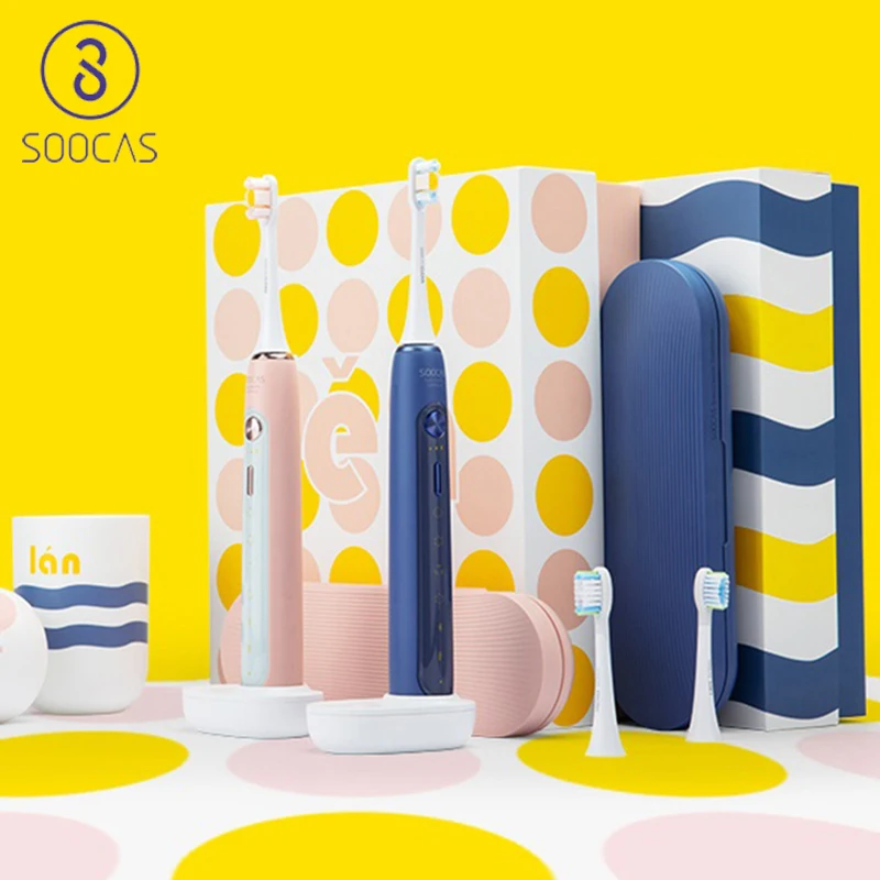 Электрическая зубная щетка SOOCAS X5 звуковая перезаряжаемая автоматическая с умным