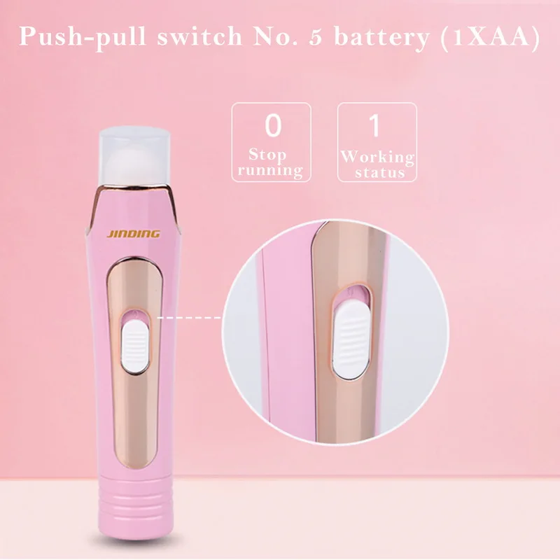 Women Epilator 3 In 1 Lady Shaver Painless USB Charge For Total Face And Body Hair Eyebrow Trimmer