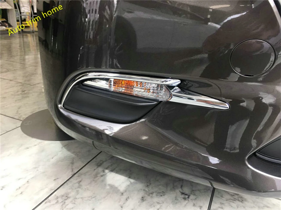 

Lapetus ABS Chrome Exterior Refit Kit Front Fog Lights Lamps Eyelid Stripe Cover Trim 2 Piece / Set Fit For Mazda 3 2017 2018