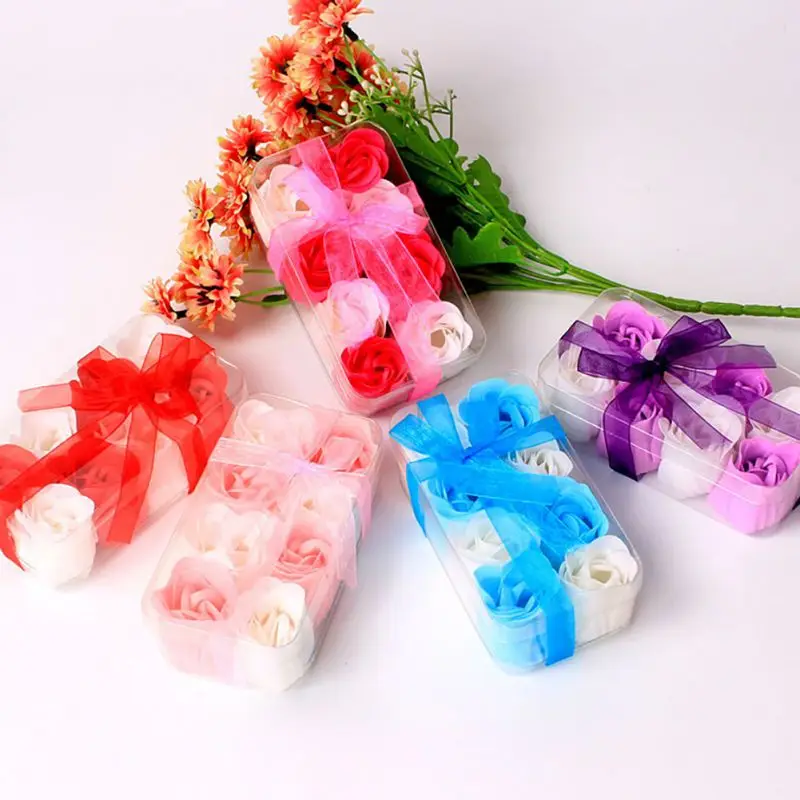 2020 День Святого Валентина мыло цветок ароматическая роза лепесток лента