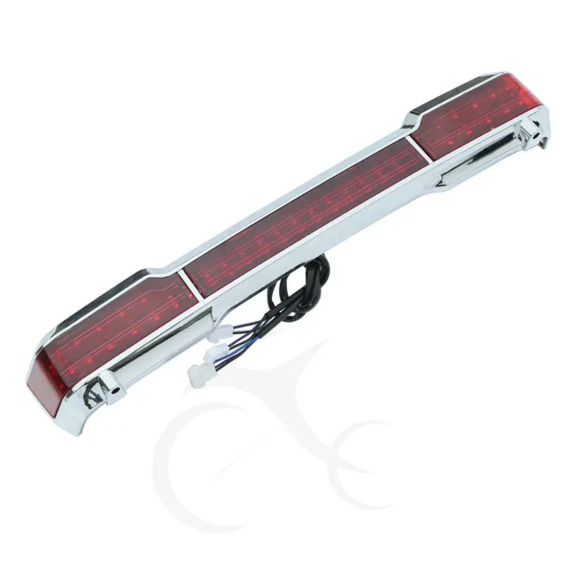 

Chrome LED Tail Brake Light Accent for Harley Touring Trunk King Tour Pack Wrap Electra Glide 1997-2008 motorcycle