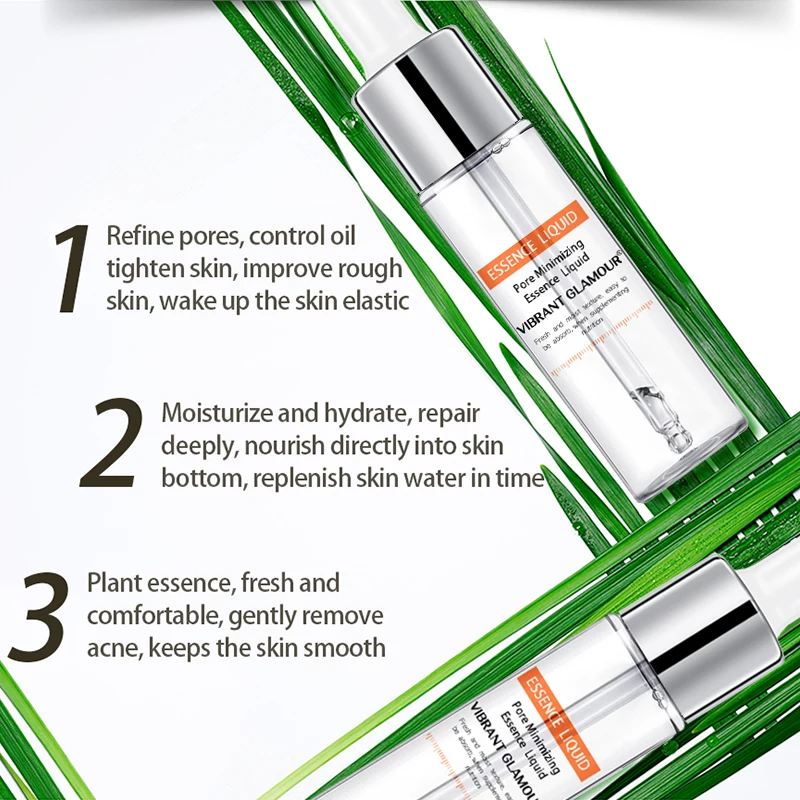 Hyaluronic Acid Shrink Pores Face Serum Liquid Moisturizing Essence Plant Skin Care Anti Wrinkle Whitening | Красота и здоровье