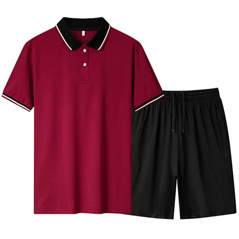 

New T-shirt 2 Pieces 2021 Sets Of Sportswear Men's Fitness Short SleevestreetwearMen's High Waisted Pantsthe Men Clothing +Men's