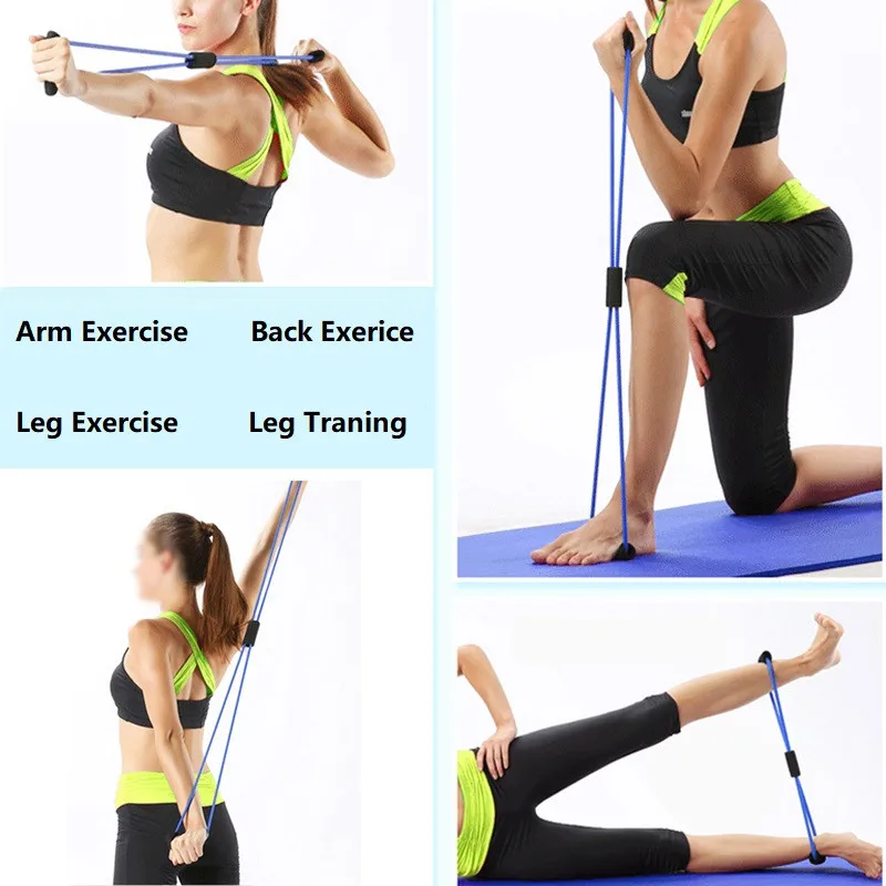 Эспандер эластичный для занятий йогой фитнесом 8 слов|Эспандеры| |