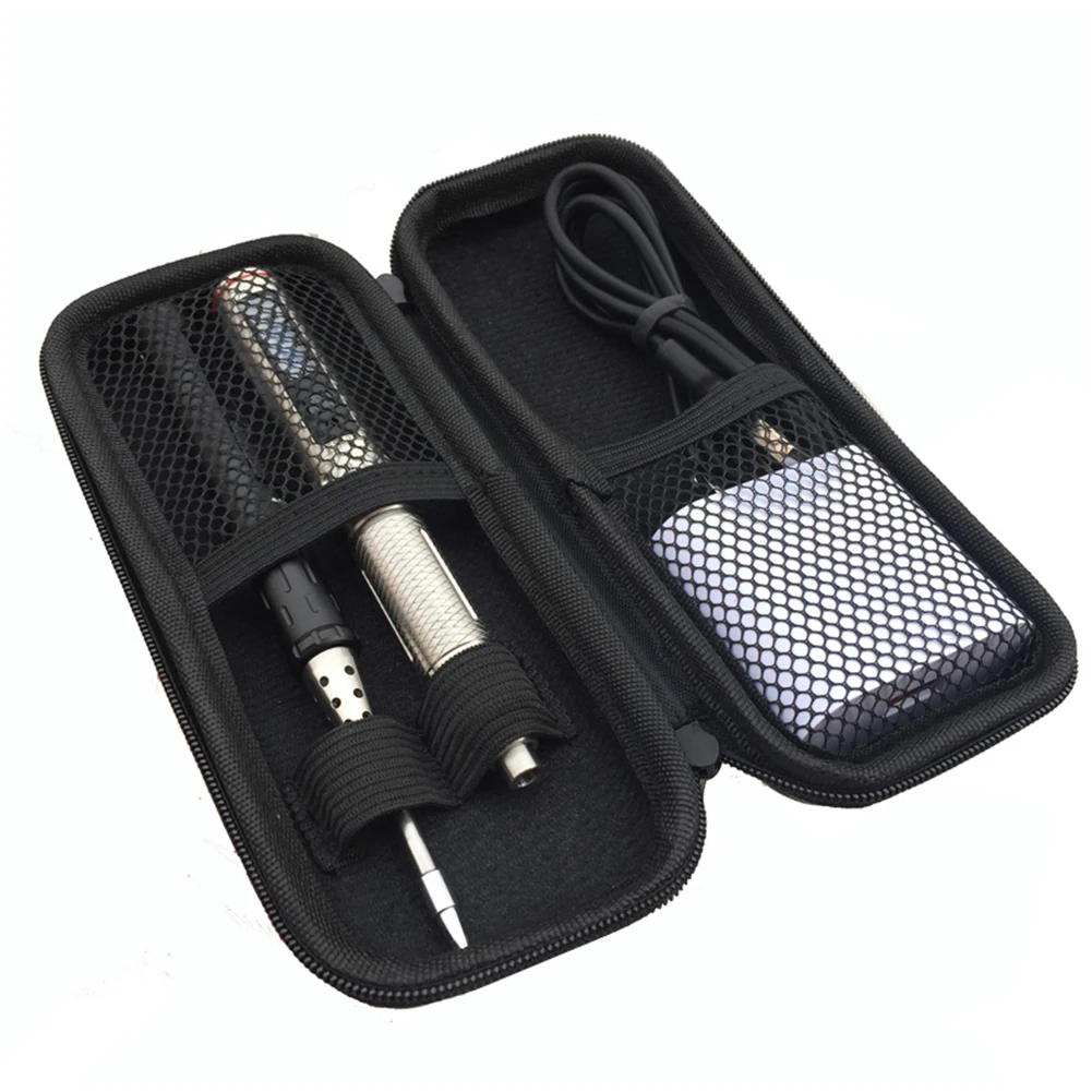 

Soldering Iron Electric Screwdriver Storage Bag Protective With Mesh Pocket Zipper Closure Waterproof Organizer Carry Case EVA