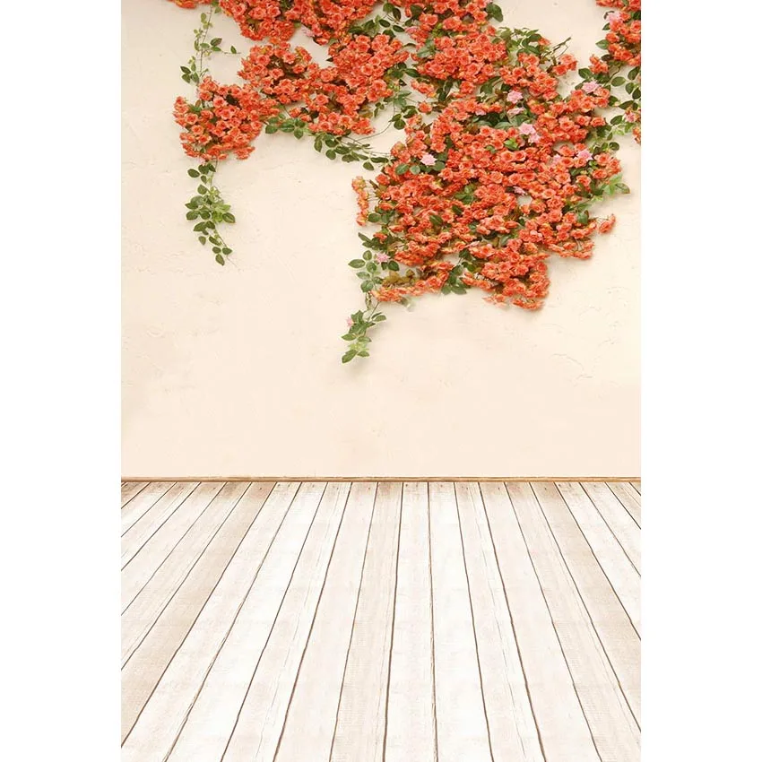 

5x7ft Vintage Wood Beautiful Autumn Flowers Custom Photo Studio Background Backdrop Vinyl 220cm x 150cm