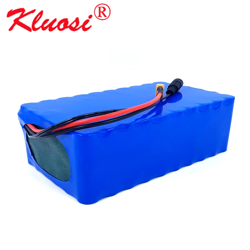 

KLUOSI 48V Battery 13S6P 48V 21Ah 20Ah 54.6V Lithium Battery Pack for Motor Electric Scooter Vehicle Ebike Bicycle with 30A BMS