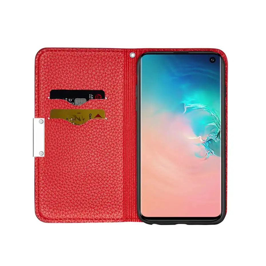 Флип-чехол из искусственной кожи для Samsung S7 S8 S9 S10 J4 J6 Plus e Edge A10 A20 A30 A40 A50 A60 A70 A90 M40 Note