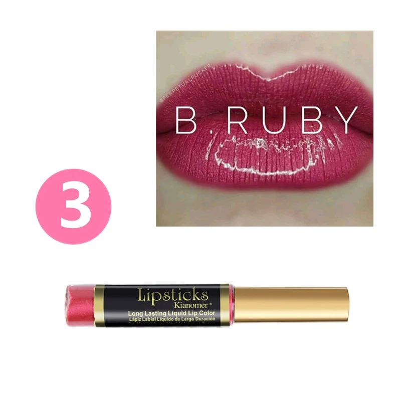 10 цветов Матовая Глянцевая жидкость для губ помада длительное увлажняющее