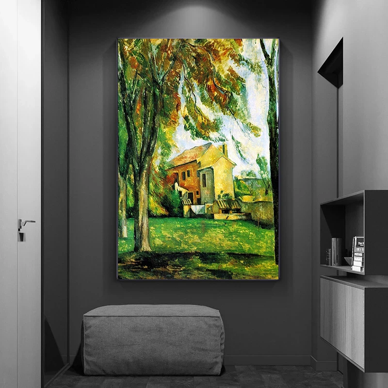 Paul Cezanne старый известный мастер художника район Хас де буфан холст живопись