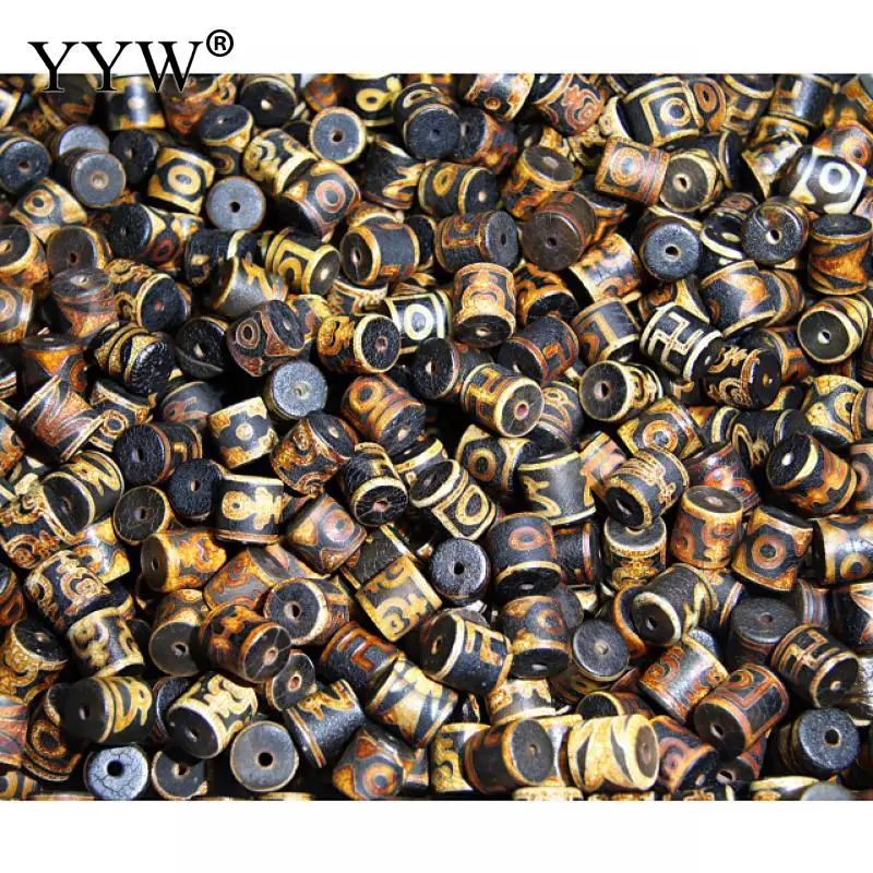 

50pcs/Lot Natural Tibetan Agates Dzi Beads 15x15mm Wholesale Dzi Beads Random Mixed Color For Jewelry Making Handmade Diy