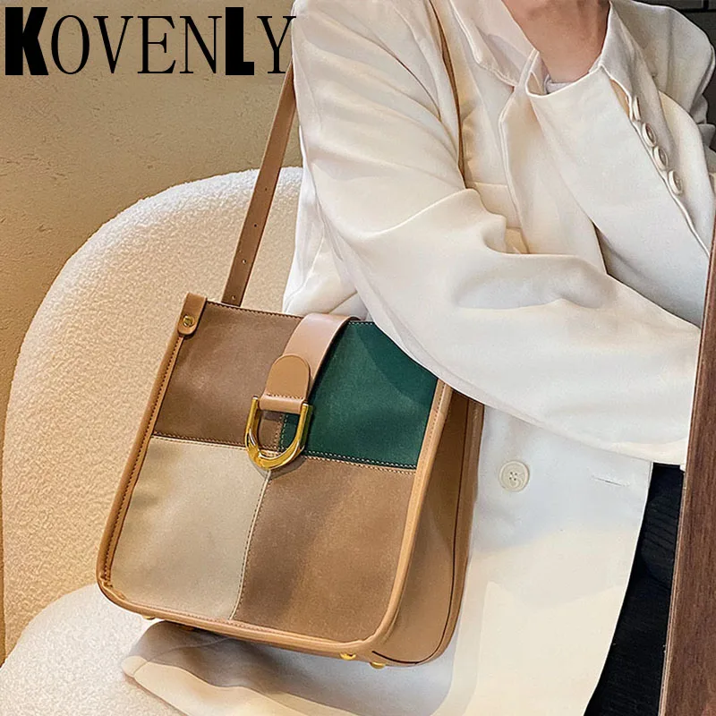 Модная женская сумка через плечо мозаичная дизайнерская сумочка в клетку