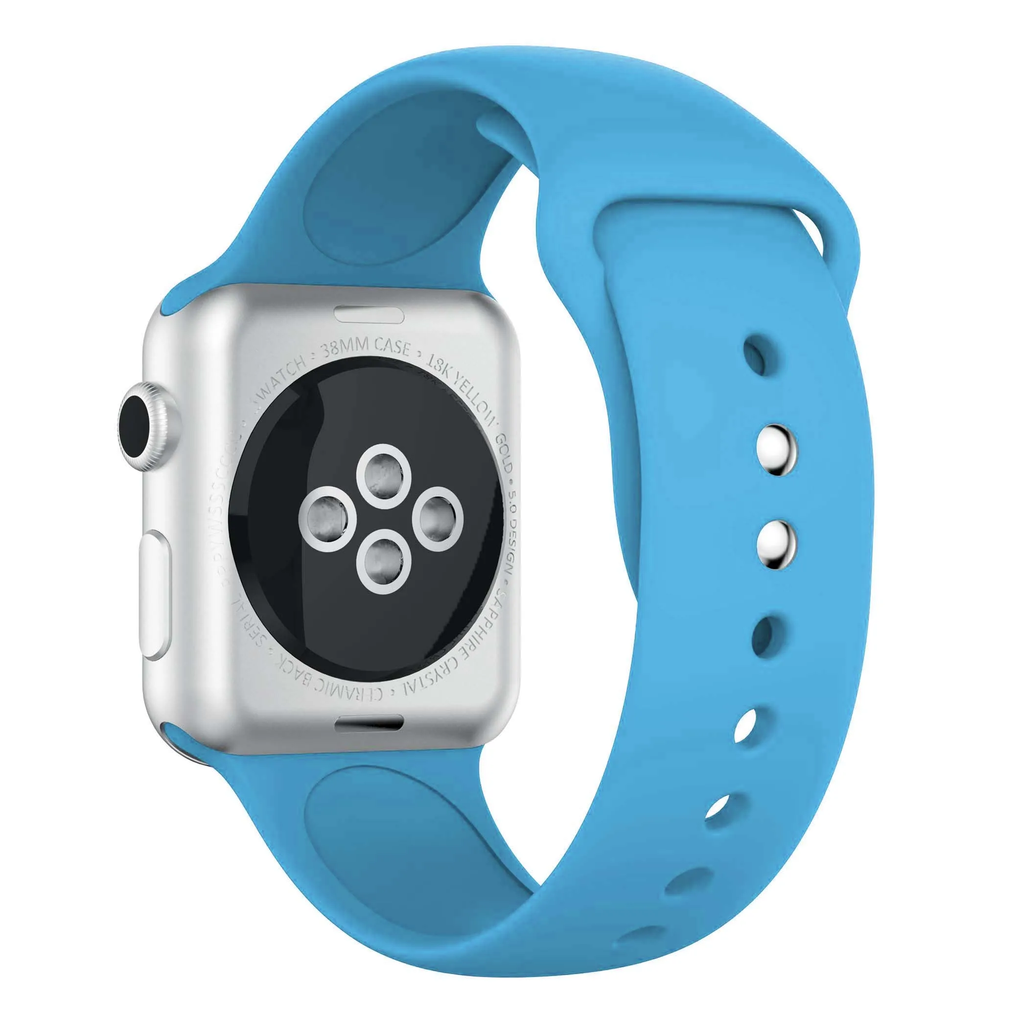 sky blue Мягкая силиконовая лента для Apple watch 5 4 3 2 1 ремешок 42 мм 38 мм сменный ремешок для браслета ремешок для часов 44 мм для iwatch 4 3 2 1 40 мм ремешок - Цвет ремешка: sky blue