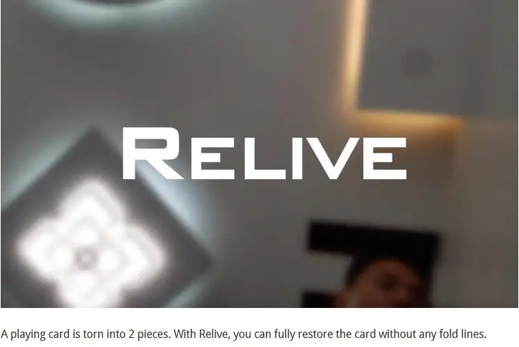 

Relive by SOFL - Magic Instructions Magic trick