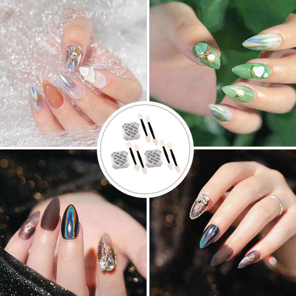 

1 Pack/3PCS Manicure Art Glitter Powder Decor Nail Art Gradient Color Powder