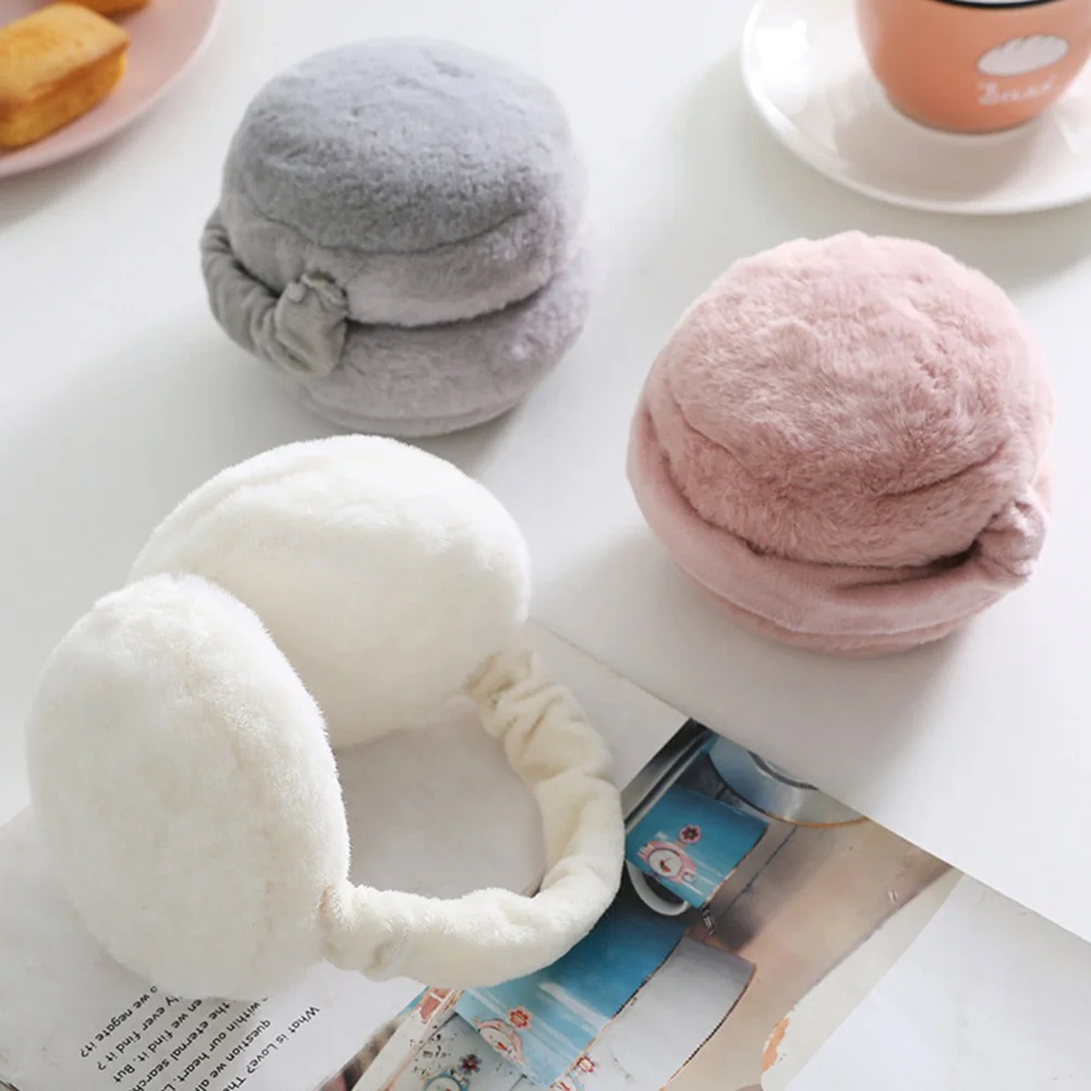 

Earmuffs Winter Ear Warmer Soft Plush Ear Cover fur warm foldable headphones winter accessories for women