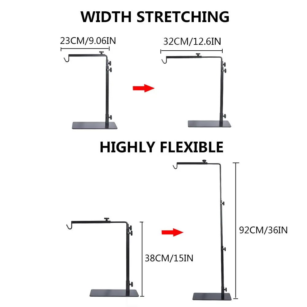 

Pet Reptile Lamp Stand Bracket Large Adjustable Telescopic Metal Heating Lamp Holder Floor Stand Beauty Lamp Stand Pet Supplies