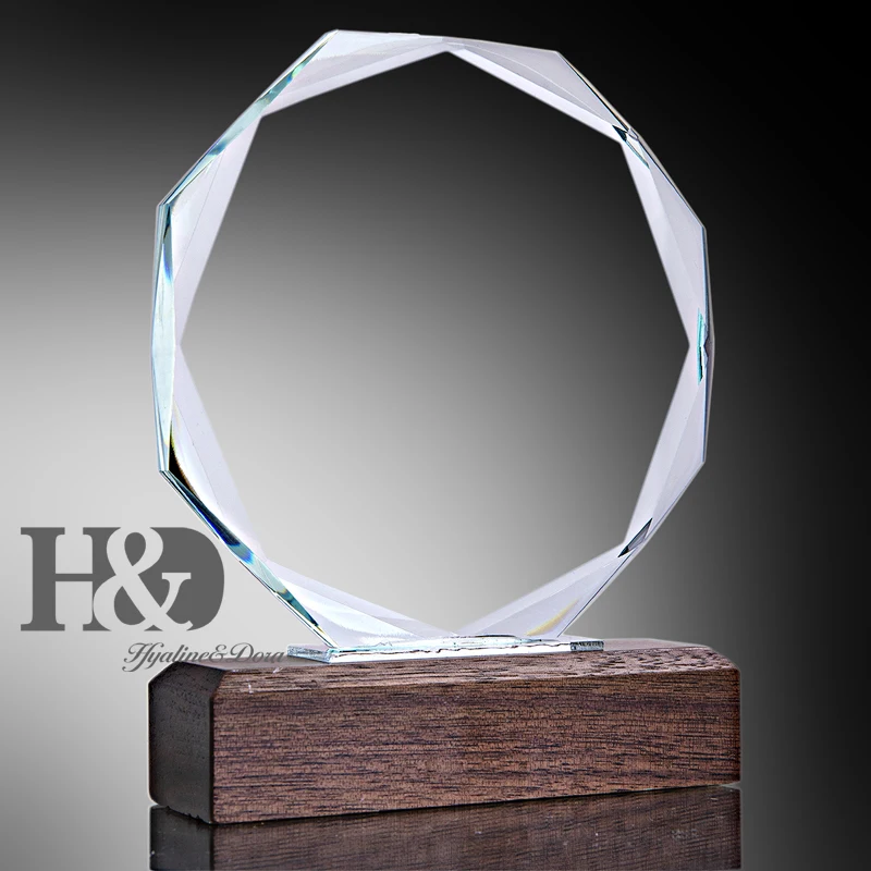 H&ampD Personalized Crystal Octagon Trophy Laser Engraved Meeting Graduation Souvenir Sport Sales Winner Honor Awards Paperweight | Дом и сад