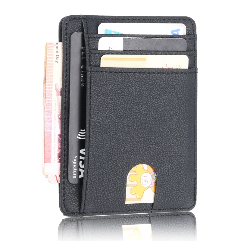 Multi-card-bit for Credit Bank ID NFC RFID Card Holder Sleeve Cover Protector Anti Magnetic Degaussing Case Scan |