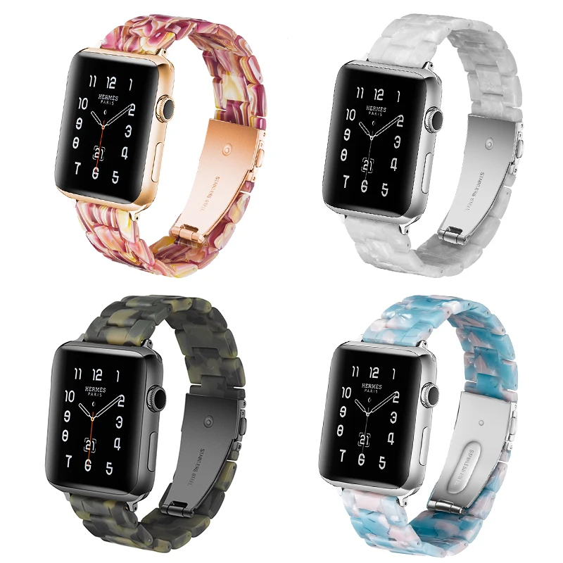 Ремешок для часов 18 цветов итальянский ремешок APPLE Watch 5 4 3 44 мм/42 мм Iwatch 40 38