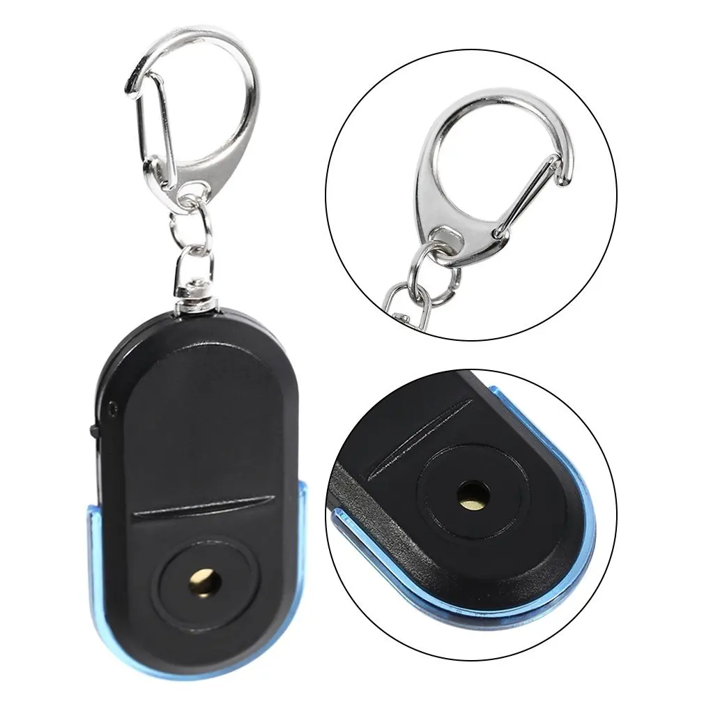 

Portable Size Old People Anti-Lost Alarm Key Finder Wireless Useful Whistle Sound LED Light Locator Finder Keychain