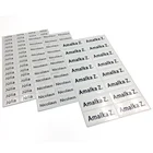 Персонализированные белые наклейки с именной биркой, персональные офисные и школьные канцелярские этикетки, водонепроницаемые наклейки для ланч-бокса, бутылки, чаши, наклейки на заказ