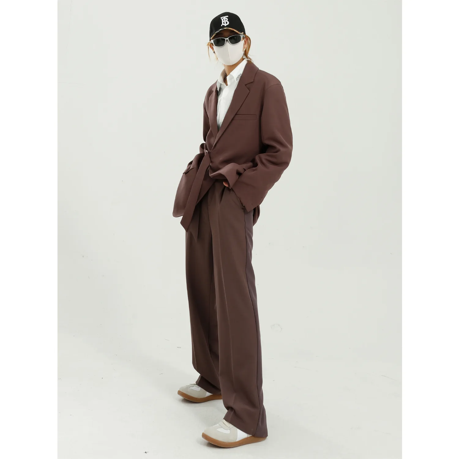 Мужской винтажный Модный уличный костюм пальто брюки мужские костюмы из 2