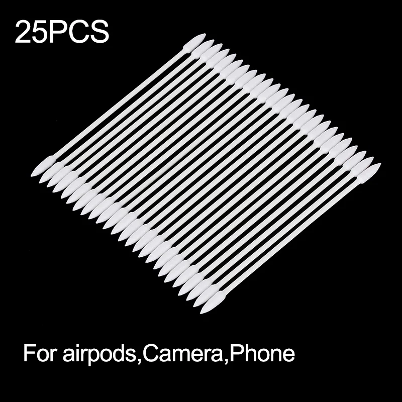 25 шт. для Apple Airpods Airpod чехол хлопок одноразовая палочка инструмент для очистки для объективов камеры телефон порт зарядки Apple Airpods - Цвет: style 1