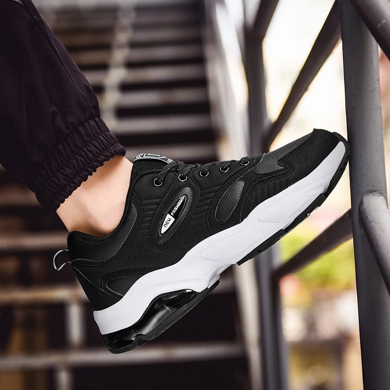 Мужская Нескользящая амортизирующая теннисная обувь на толстой подошве для