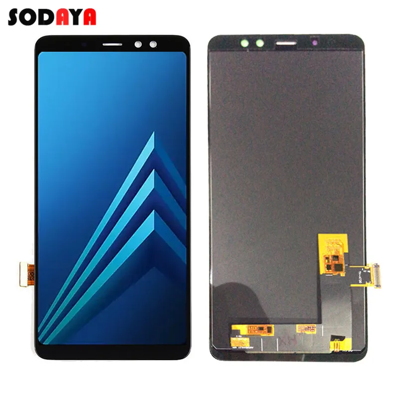 AMOLED для Samsung Galaxy A8 Plus A730 ЖК-дисплей с сенсорным экраном дигитайзер сборка черный