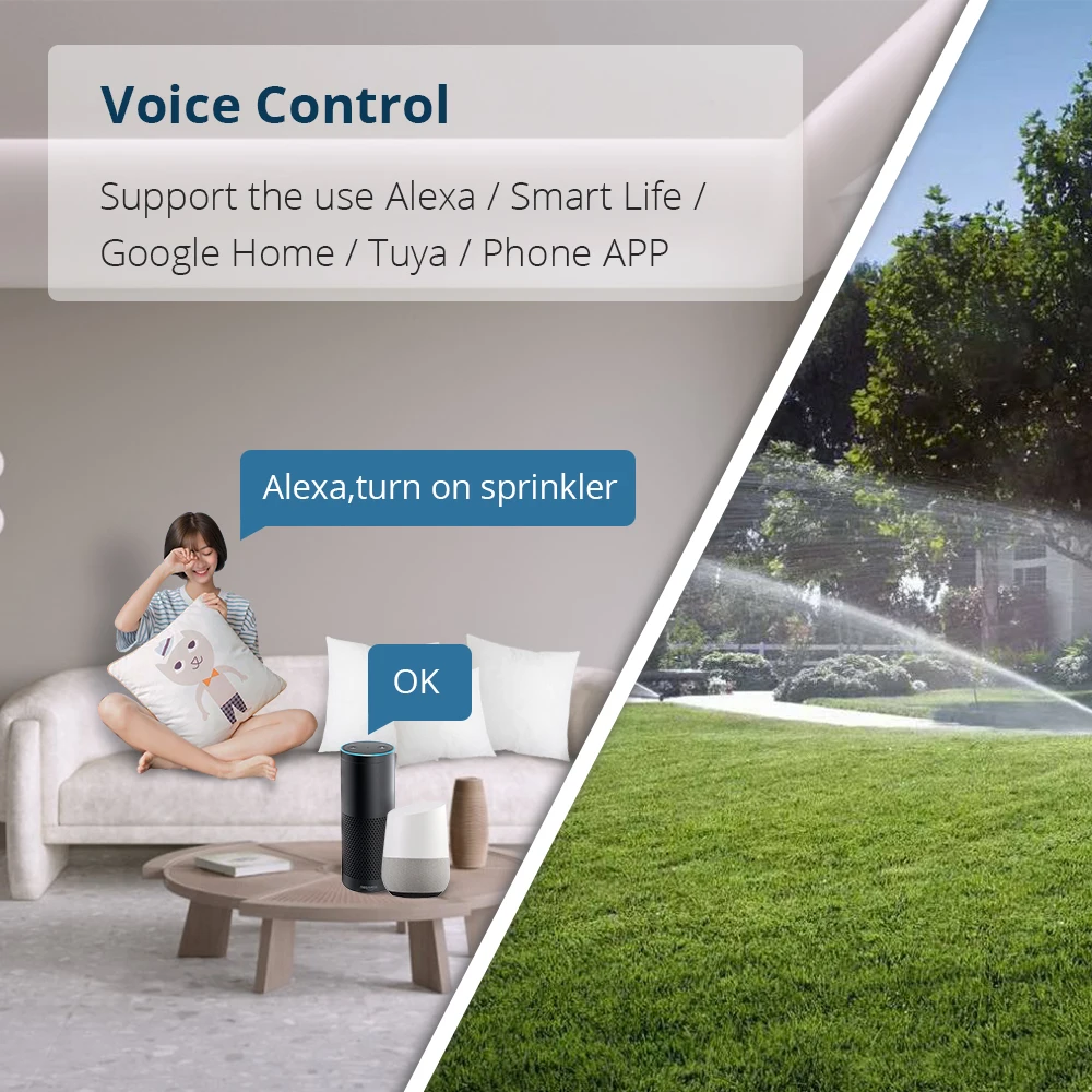 Умный ороситель для сада Tuya прибор управления поливом 8 зон Wi Fi таймер управление