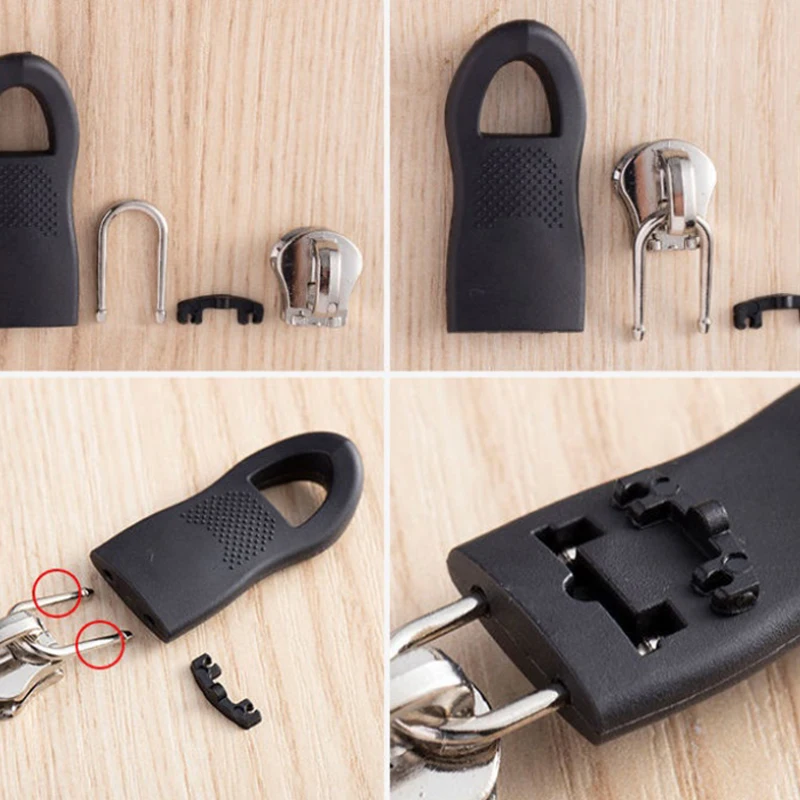 10 шт. Универсальный Съемный пулер застежки молнии комплект моментальной