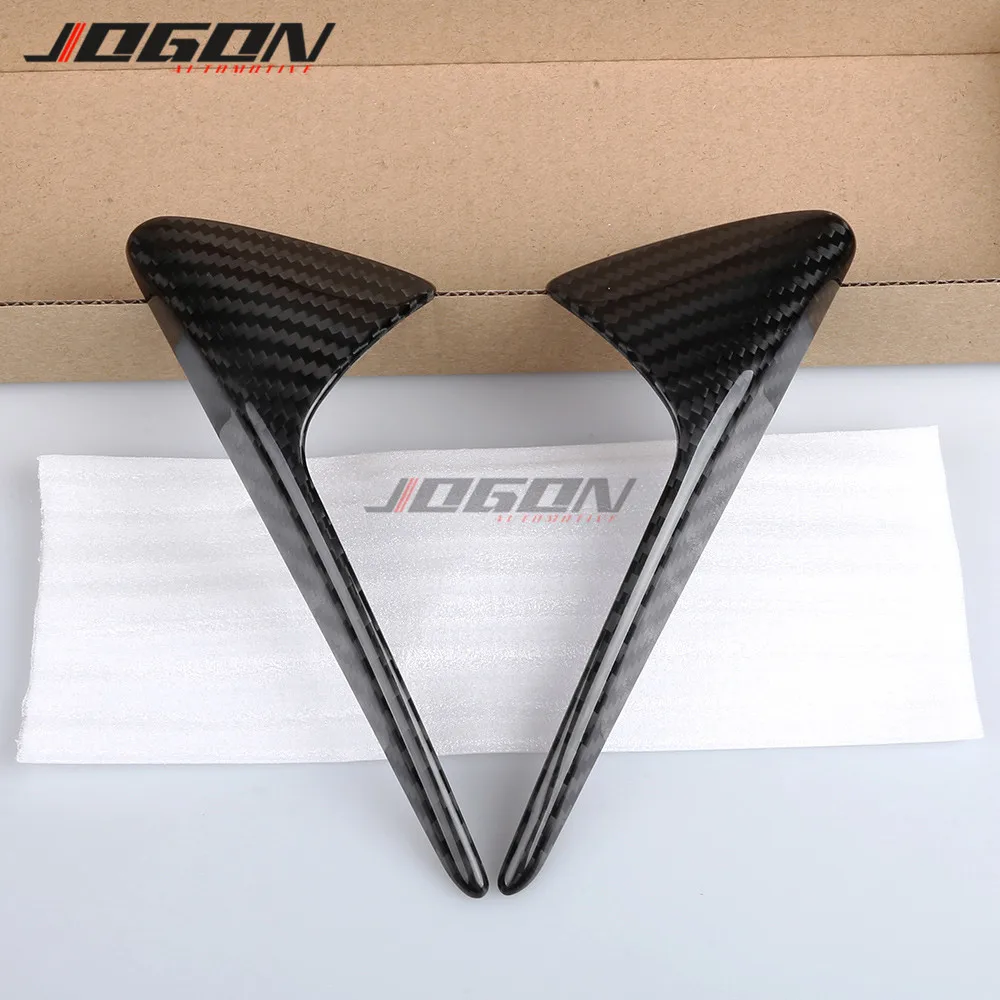 Настоящий Карбон сбоку боковые вентиляционные решетки украшение в виде камеры