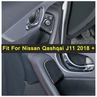 lapetus front door handle storage armrest box rearview mirror switch button cover trim 2pcs for nissan qashqai j11 2018 2020