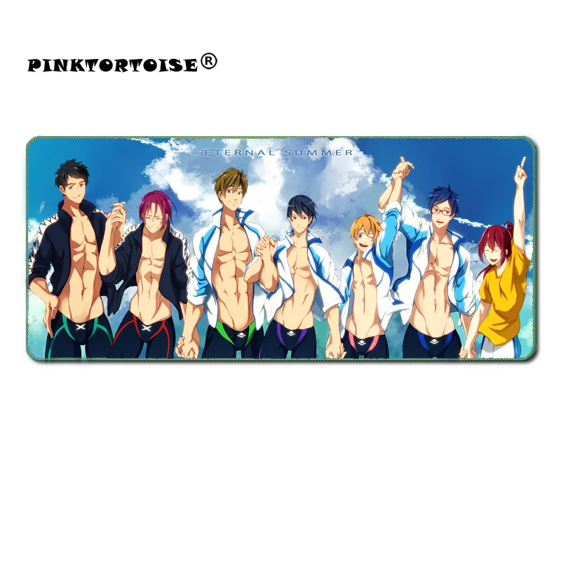 

PINKTORTOISE Mousepad anime Free!-Eternal Summer mat Gaming Playmat Japan super larger keybord mat mousepad