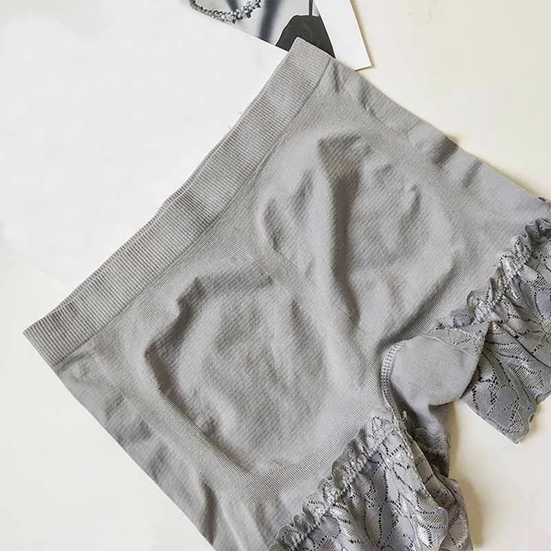 Кружевные Хлопковые женские шорты безопасности штаны Бесшовные Трусики с