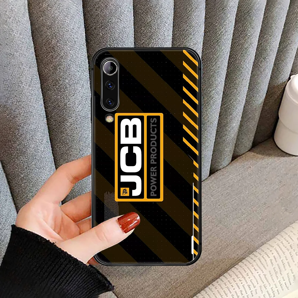 

JCB Phone Case cover For XIAOMI redmi note K 4 5 6 7 8 9 10 20 30 3 A X Pro ultra black shell silicone bumper painting hoesjes