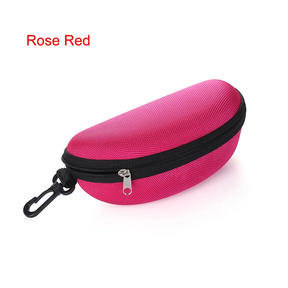Rose red 2 Жесткий защитный чехол EVA для очков в форме футляра, черный/белый Футляр для путешествий, офиса, очков, солнцезащитных очков, чехол для чтения - Цвет: Rose red 2