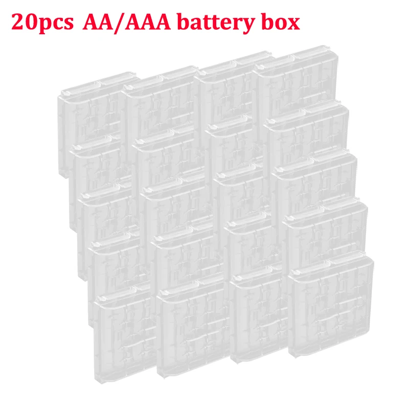 20 шт. жесткий пластиковый чехол держатель коробка для хранения 2x 4x NIMH NICD AA AAA