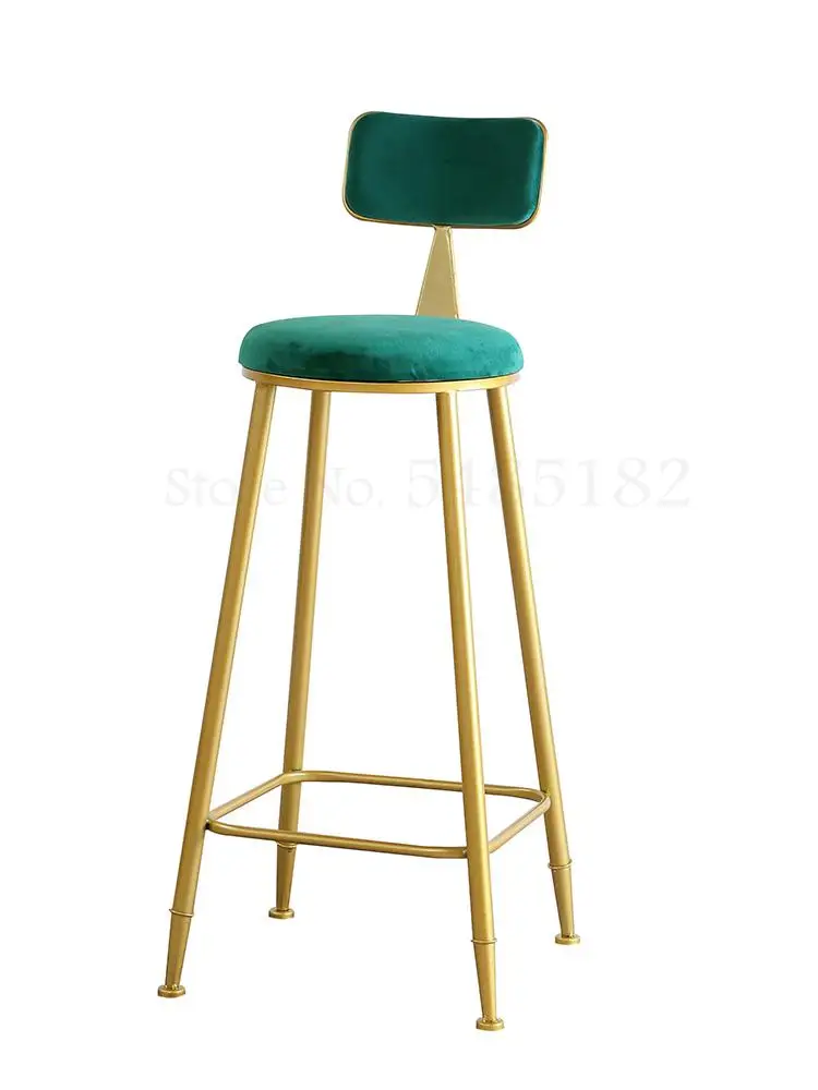 Современный простой железный барный стул креативный для отдыха семейная