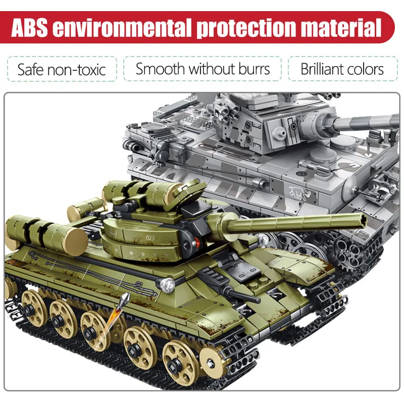Высокотехнологичный город армейский грузовик немецкий танк тигр T-34