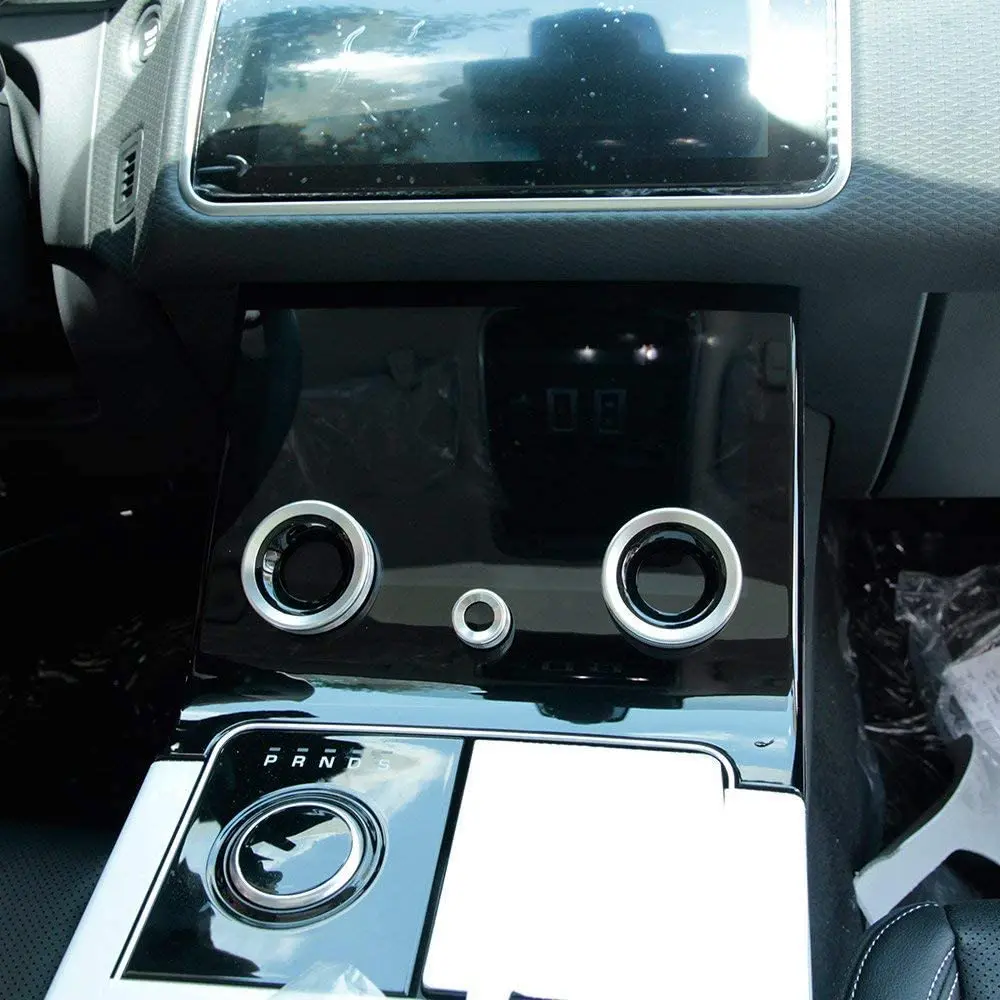 

for Range Rover Sport Vogue 2018 Aluminum Alloy Car Central Air Conditioning Volume knobs Ring Trim