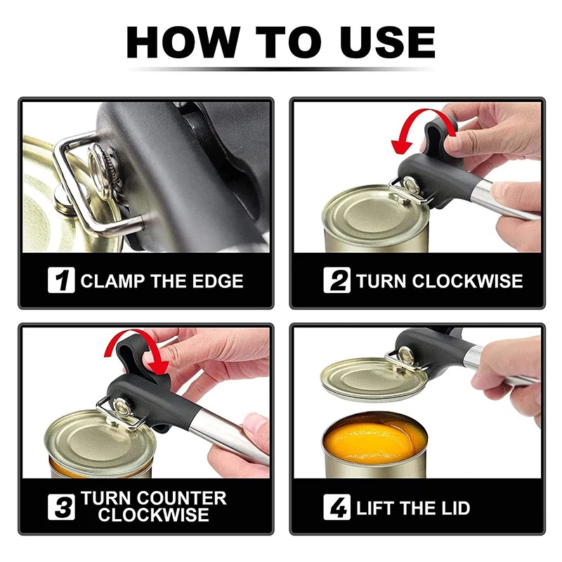 Ручной консервный нож MLGB с одним нажатием безопасный гладкой кромкой