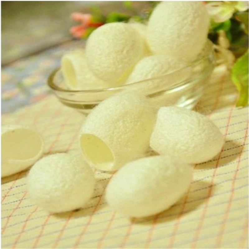 90 шт. коконы из натурального шелкопряда для ухода за лицом отшелушивающее